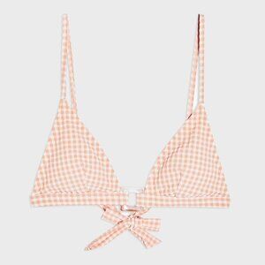 NWOT TOPSHOP Gingham Ring Triangle Bikini Top